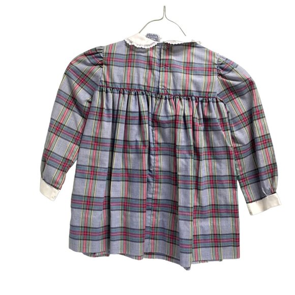 Nanas Pet GIrls Toddler Size 4T Jc Penneys Vintage Plaid Smocked Style P33743 La - Picture 3 of 6
